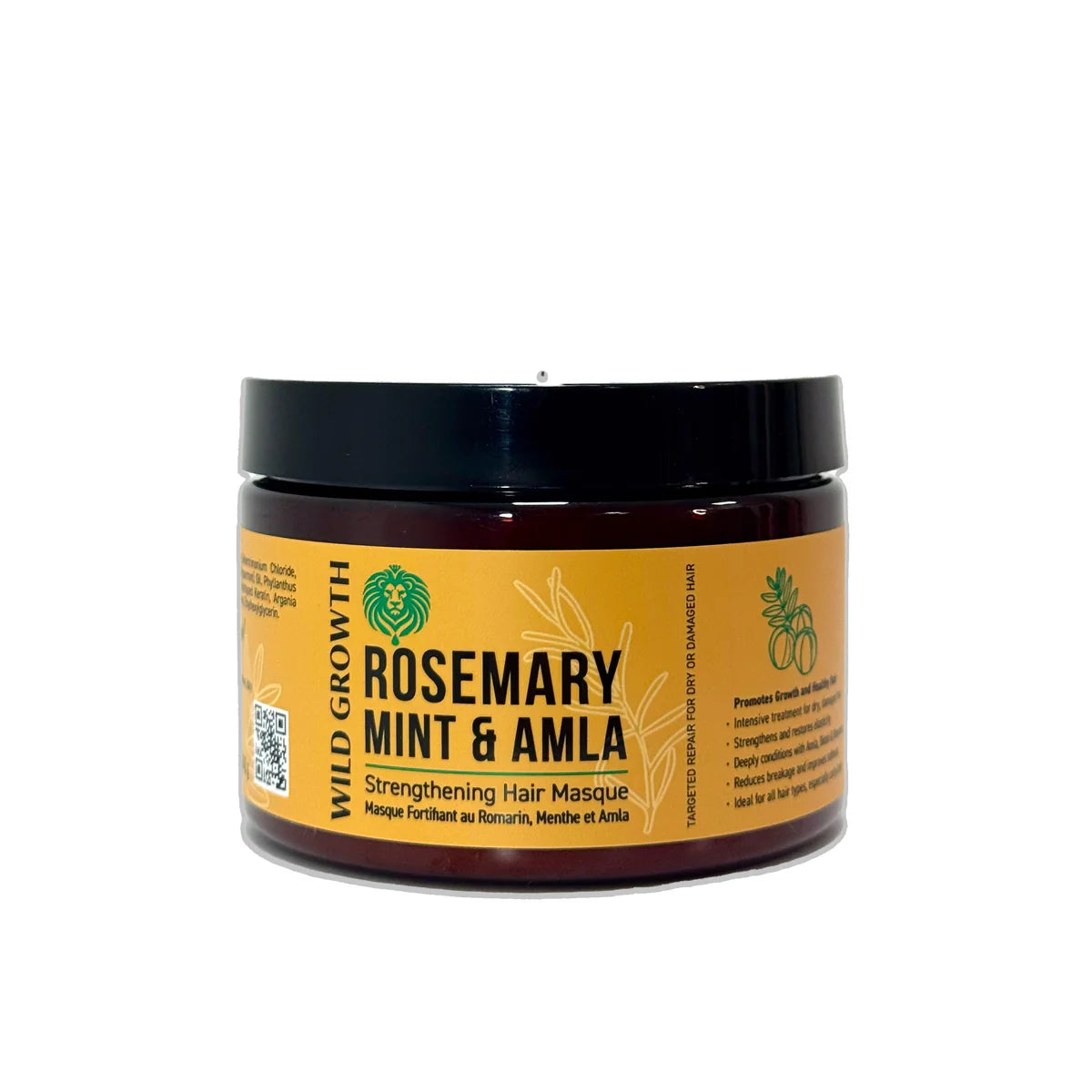 Wild Growth Rosemary Mint &amp; Amla Strengthening Mask 355ml