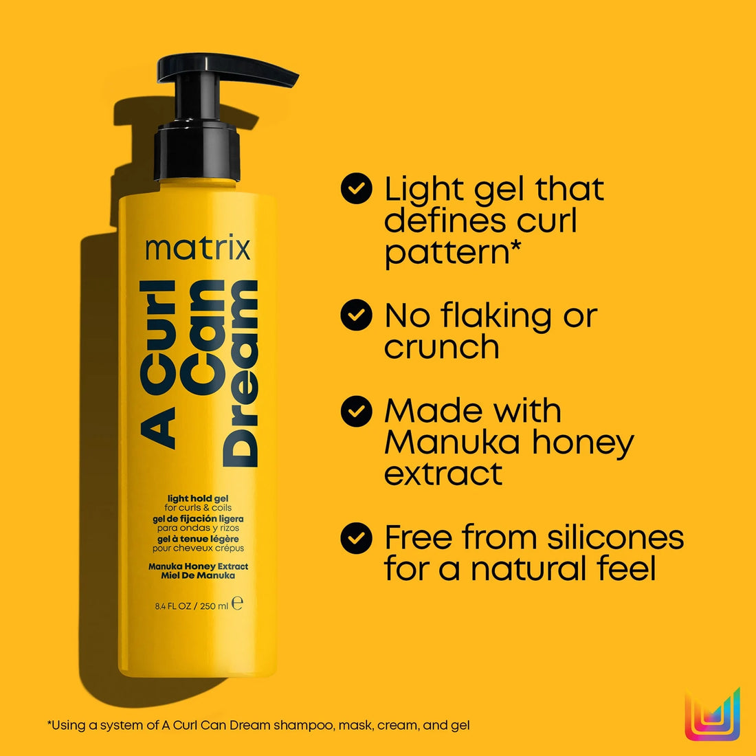 Matrix Total Results A Curl Can Dream Defining Light Hold Gel 250ml