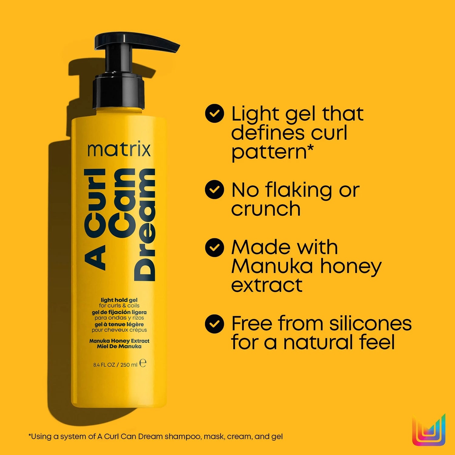 Matrix Total Results A Curl Can Dream Defining Light Hold Gel 250ml