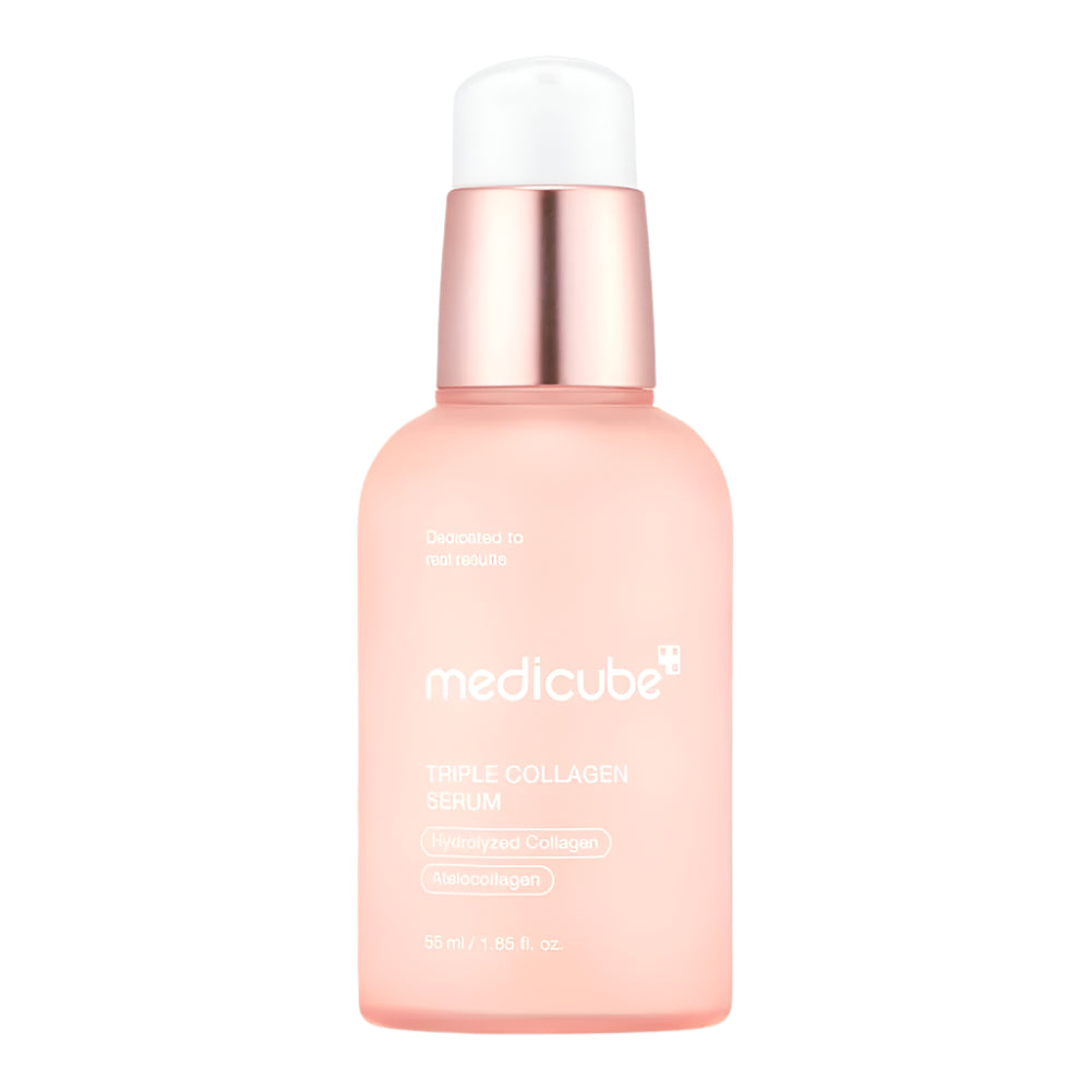 Medicube Triple Collagen Serum bottle on a white background