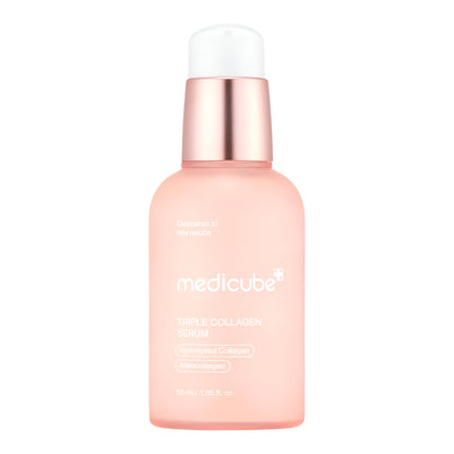 Medicube Triple Collagen Serum bottle on a white background