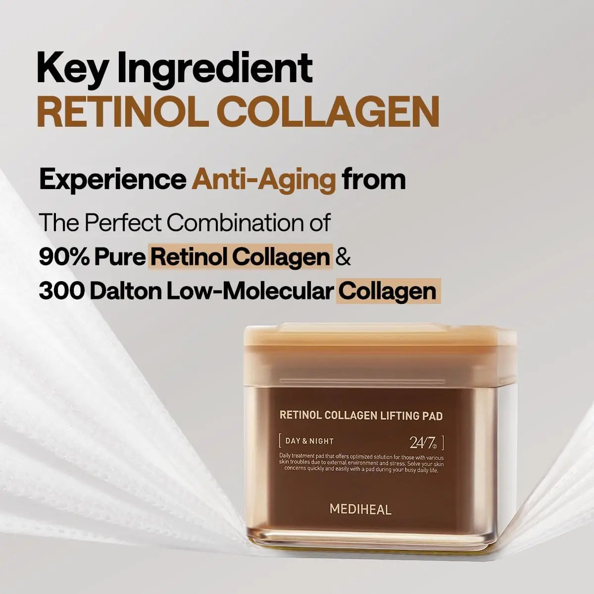 MEDIHEAL Retinol Collagen Lifting Pad 100 pads