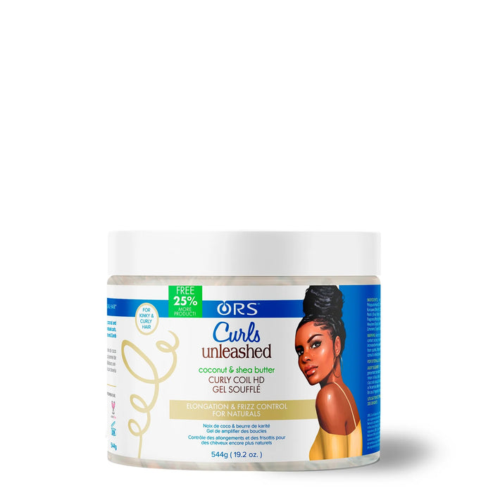ORS Curls Unleashed Coconut & Shea Butter Curly Coil HD Gel Souffle 455g
