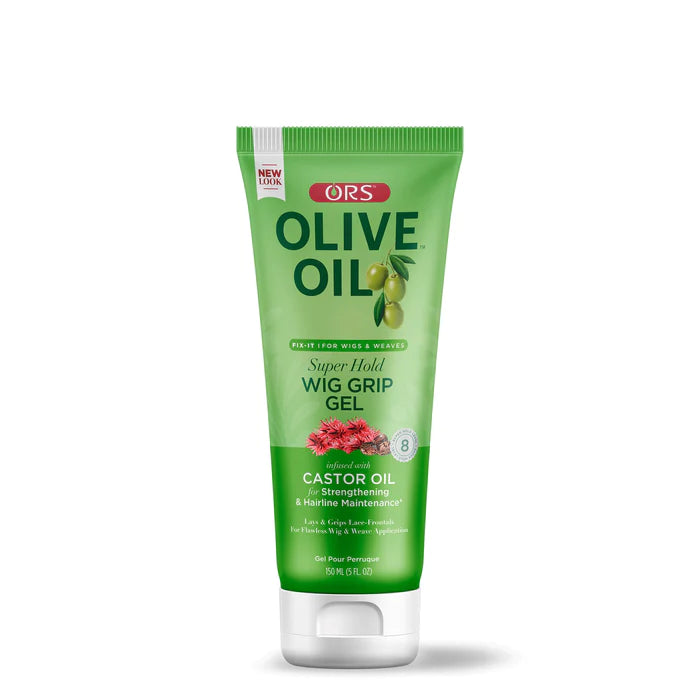 ORS Olive Oil Fix-It Super Hold Wig Grip Gel Infused with Castor Oil for Strengthening & Hairline Maintenance 150ml