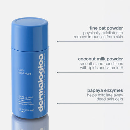 Dermalogica Daily Milkfoliant - Calming Oat Based Powder Exfoliant