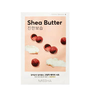 Missha Airy Fit Sheet Mask Shea Butter 19g sachet on white background