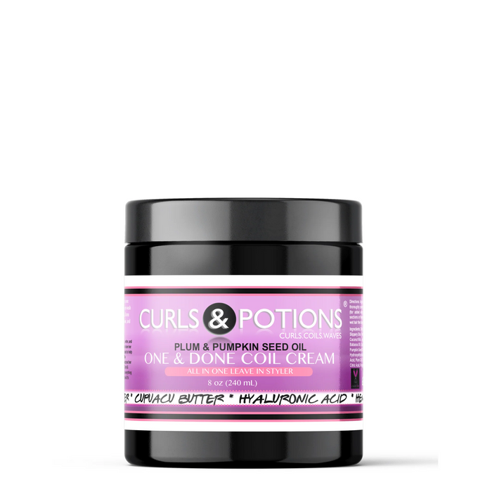 Curls & Potions One & Done Coil Cream 8oz