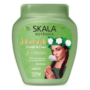Skala Botánica hair care product jar with a woman's face on the label