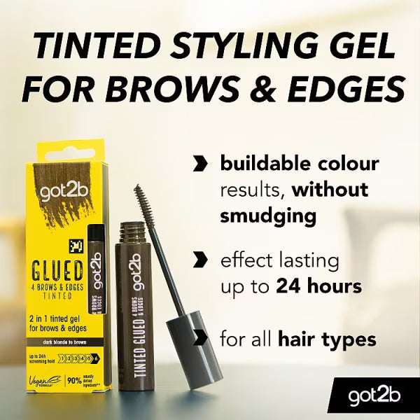 Got2b Glued Brows &amp; Edges Tint Dark Brown 16ml