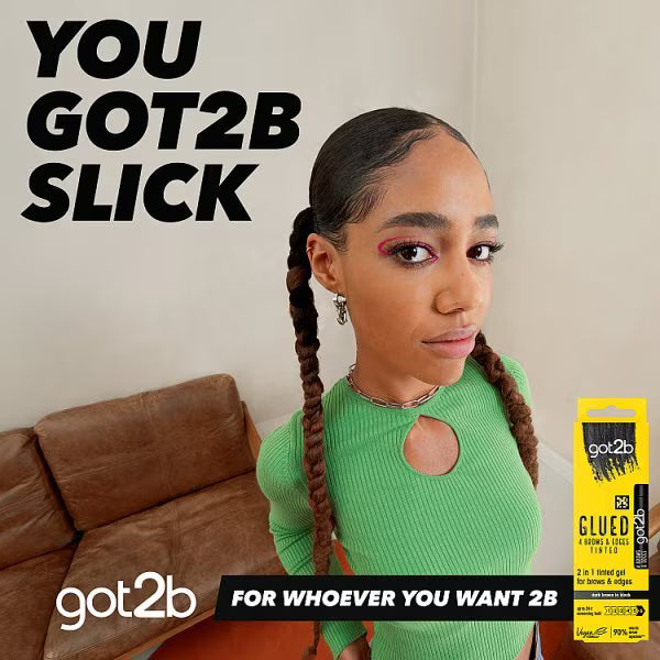 Got2b Glued Brows &amp; Edges Tint Black 16ml