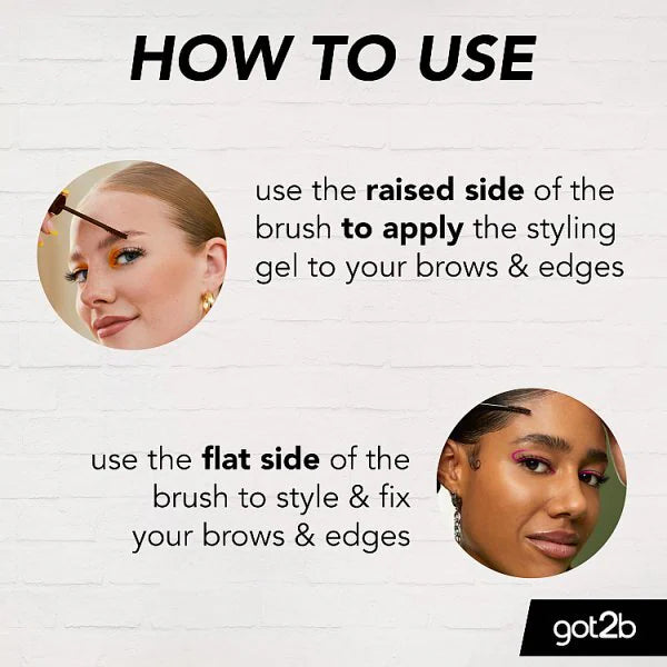 Got2b Glued Brows &amp; Edges Tint Black 16ml