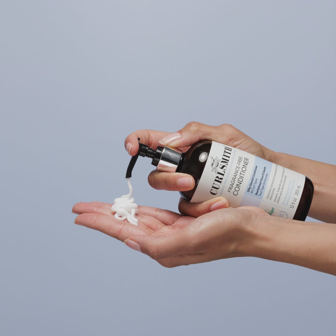 Load video: Curlsmith Fragrance-Free Conditioner 355ml