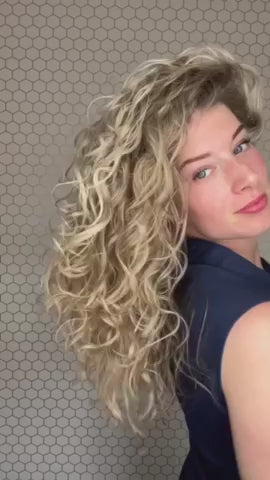 Load video: Pretty Curly Girl Flaxseed Styling Foam 150ml