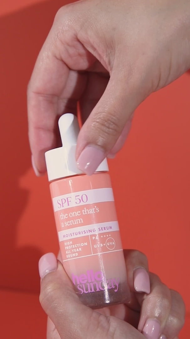Load video: Hello Sunday the One That's A Serum SPF50 30ml