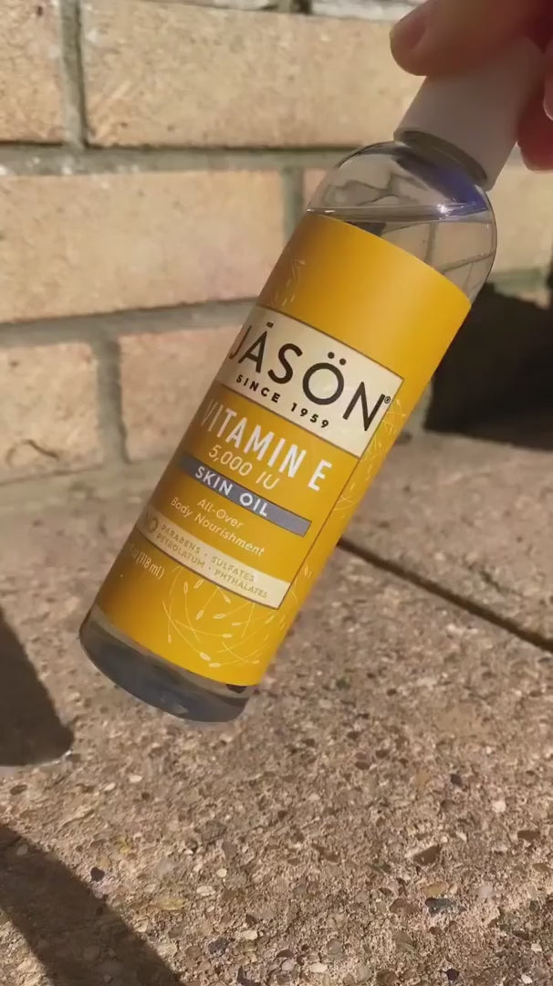 Load video: Jason Vitamin E 32,000 IU Extra Strength Oil Targeted Solution 30ml