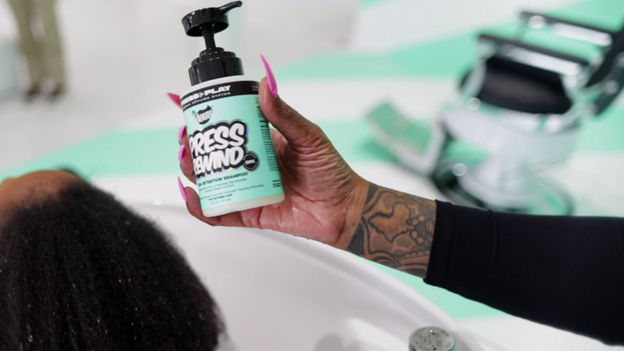 Load video: The Doux Press Rewind Curl Retention Shampoo 8oz
