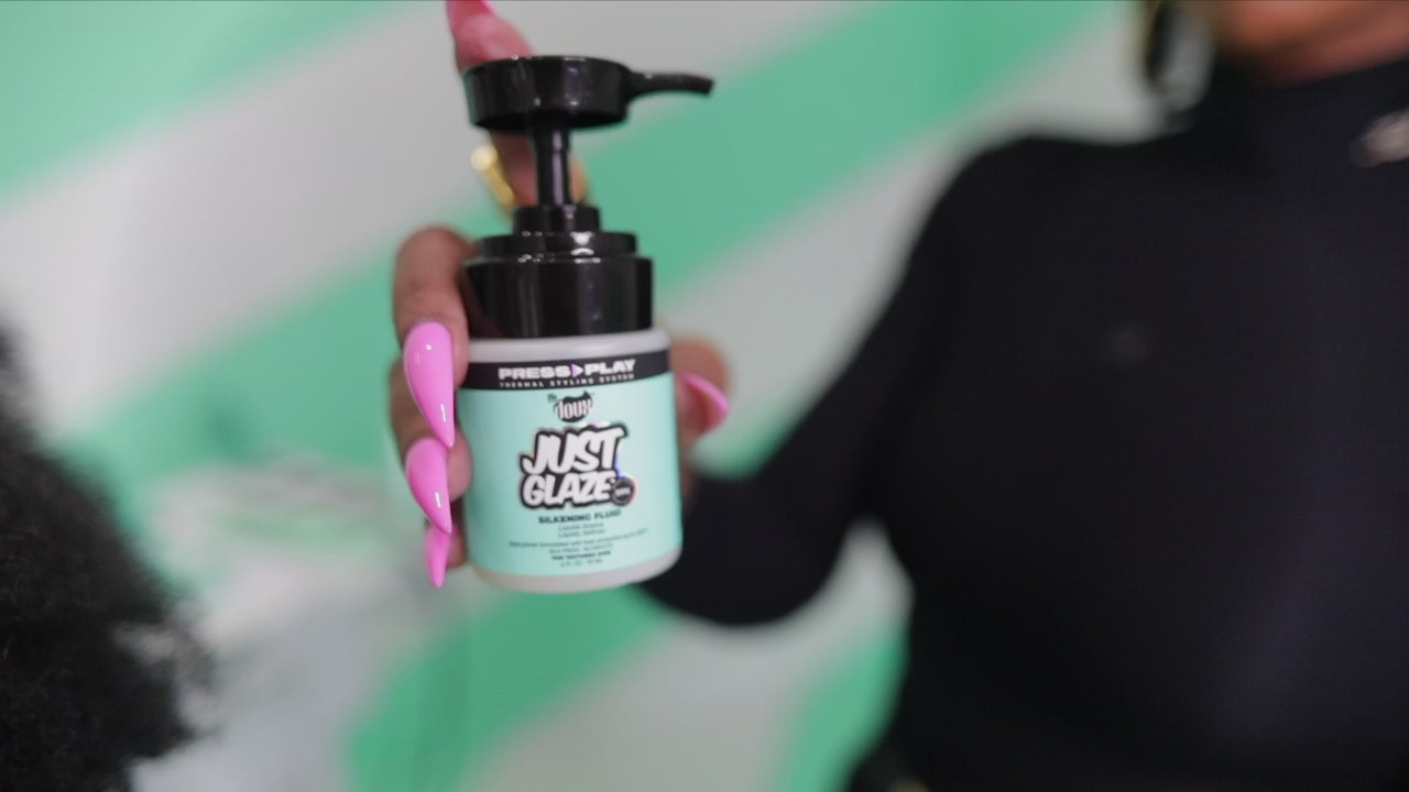 Load video: The Doux Just Glaze Silkening Fluid 2oz