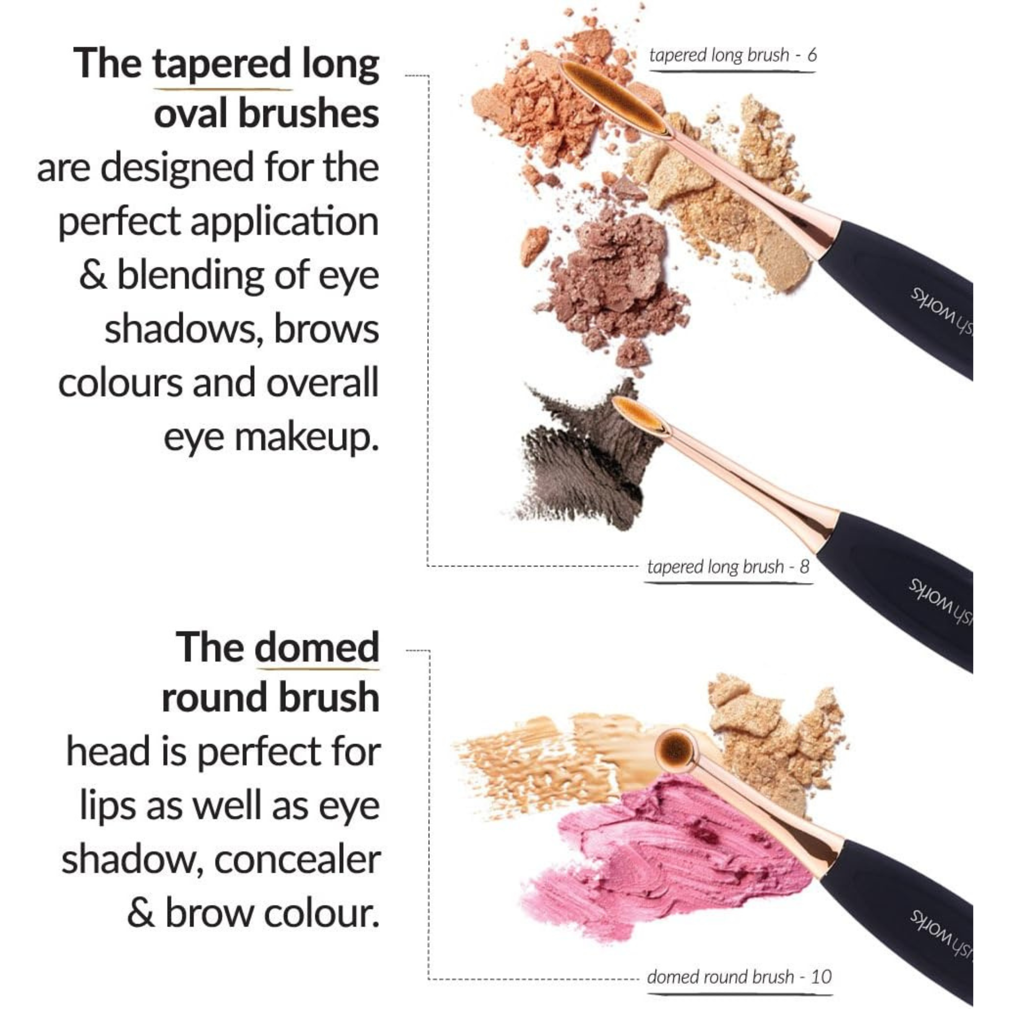 Brushworks HD Oval Brush Detail Set