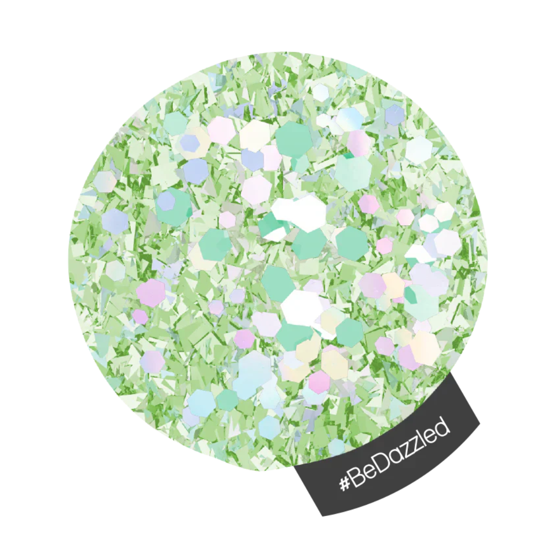 Halo Multi Hex &amp; Multi-Flake Nail Art Glitter 1g