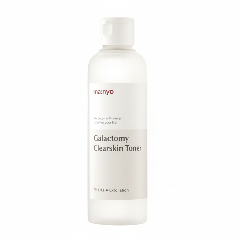 Manyo Galactomy Clearskin Toner bottle on a white background