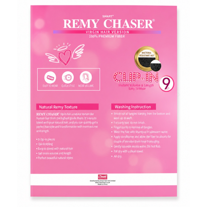 Remy Chaser 100% Premium Fiber Corl Screw 9pc Clip-in