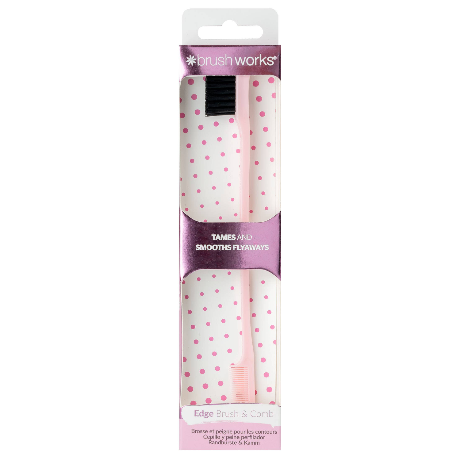 Brushworks Edge Brush &amp; Comb