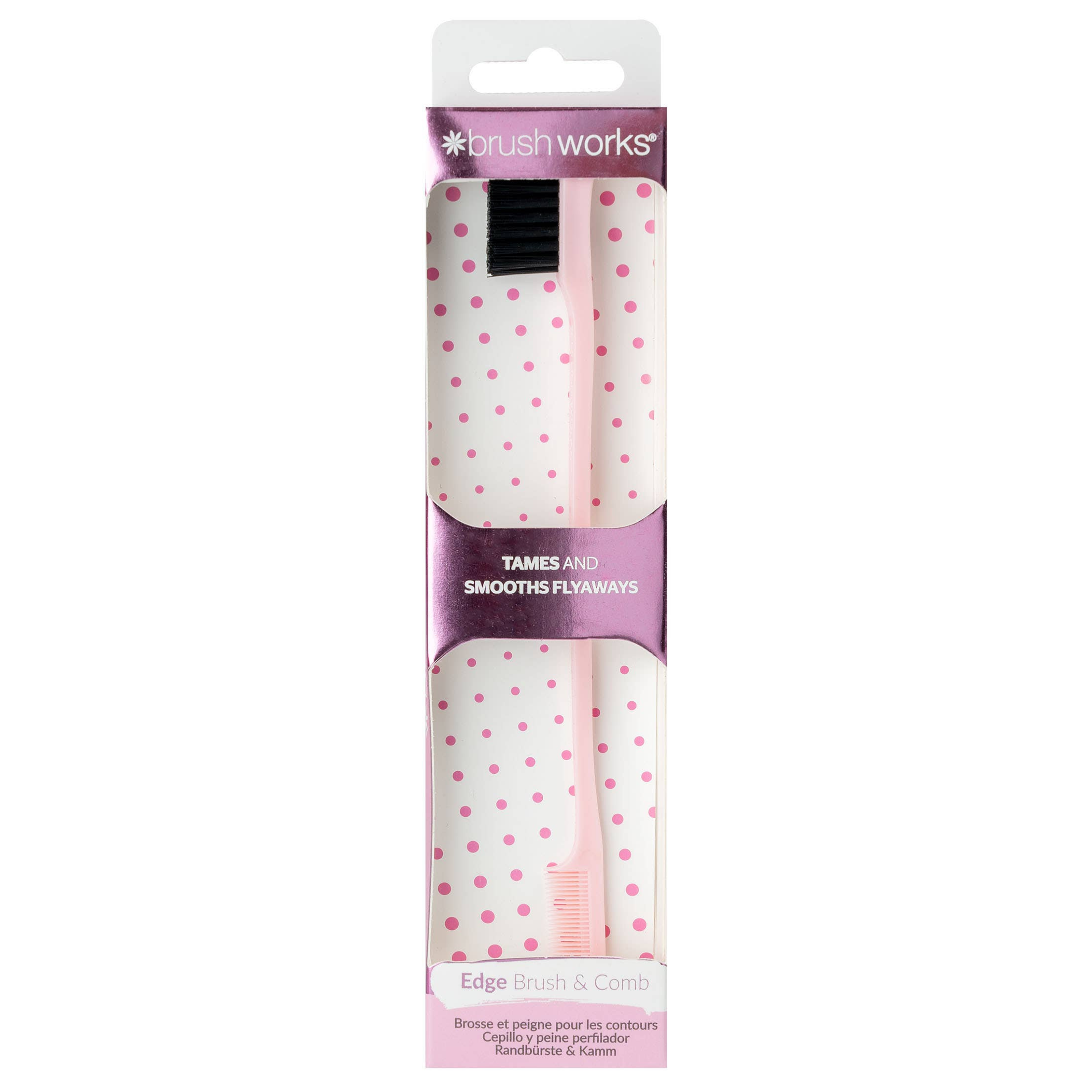 Brushworks Edge Brush &amp; Comb