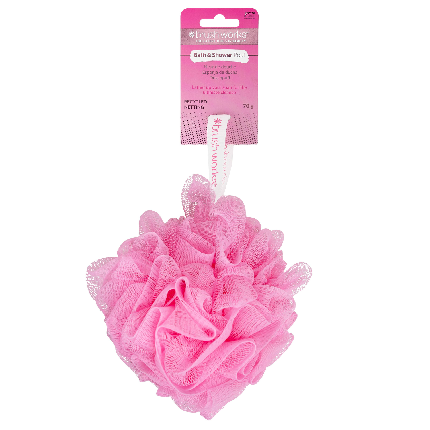 Brushworks Bath &amp; Shower Pouf