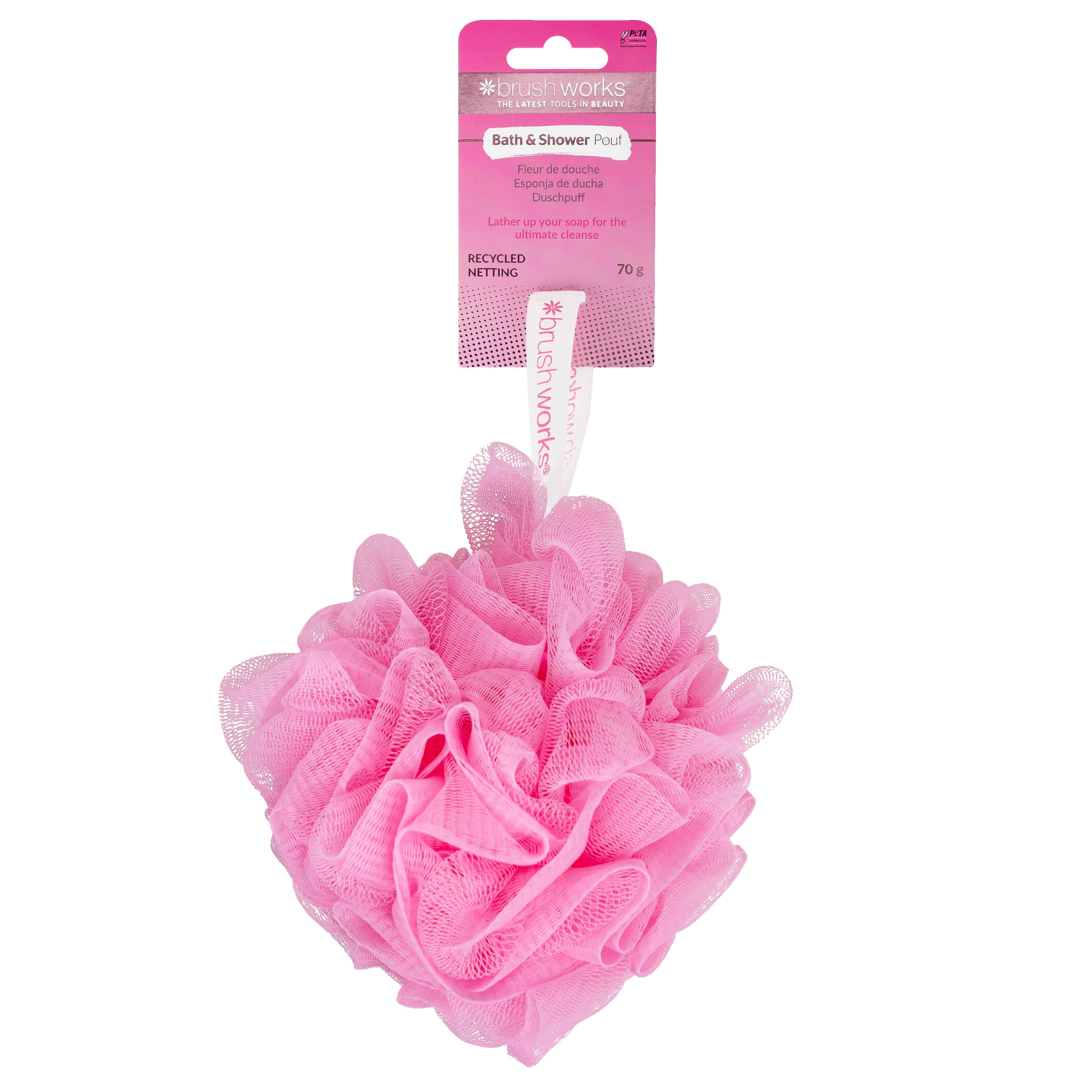 Brushworks Bath &amp; Shower Pouf