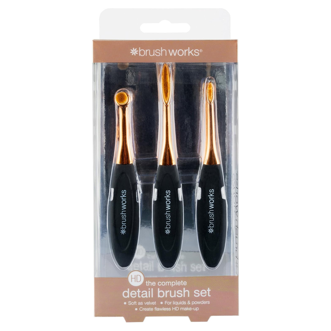Brushworks HD Oval Brush Detail Set
