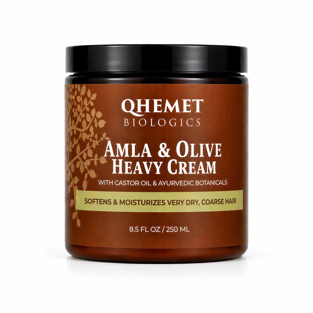 QHEMET BIOLOGICS Amla &amp; Olive Heavy Cream jar on a white background