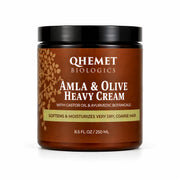 QHEMET BIOLOGICS Amla & Olive Heavy Cream jar on a white background