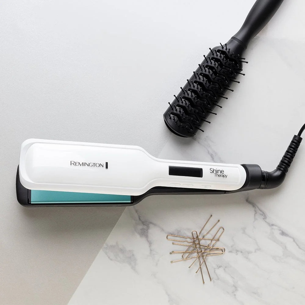 Remington Shine Therapy Wide Plate Hair Straightener