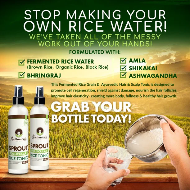 Soultanicals Sprout - Follicular Rice Tonic 8oz