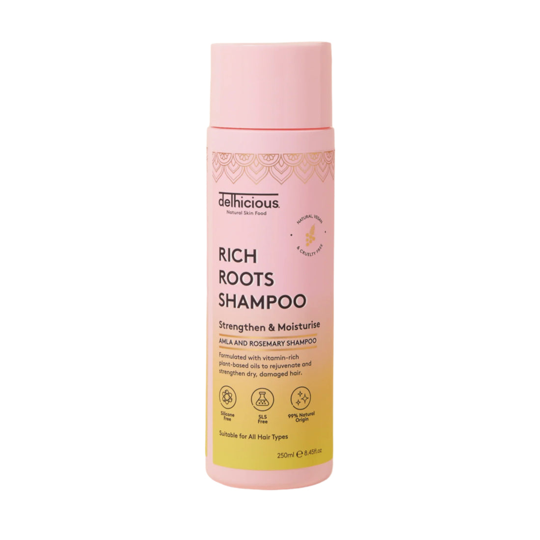 Delhicious Rich Roots Amla &amp; Rosemary Shampoo - 250ml
