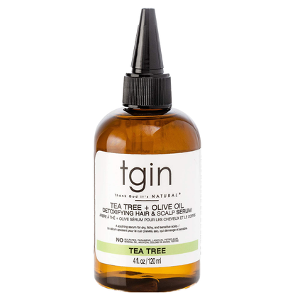 Tgin Tea Tree + Olive Oil Detoxifying Hair And Body Serum 4oz