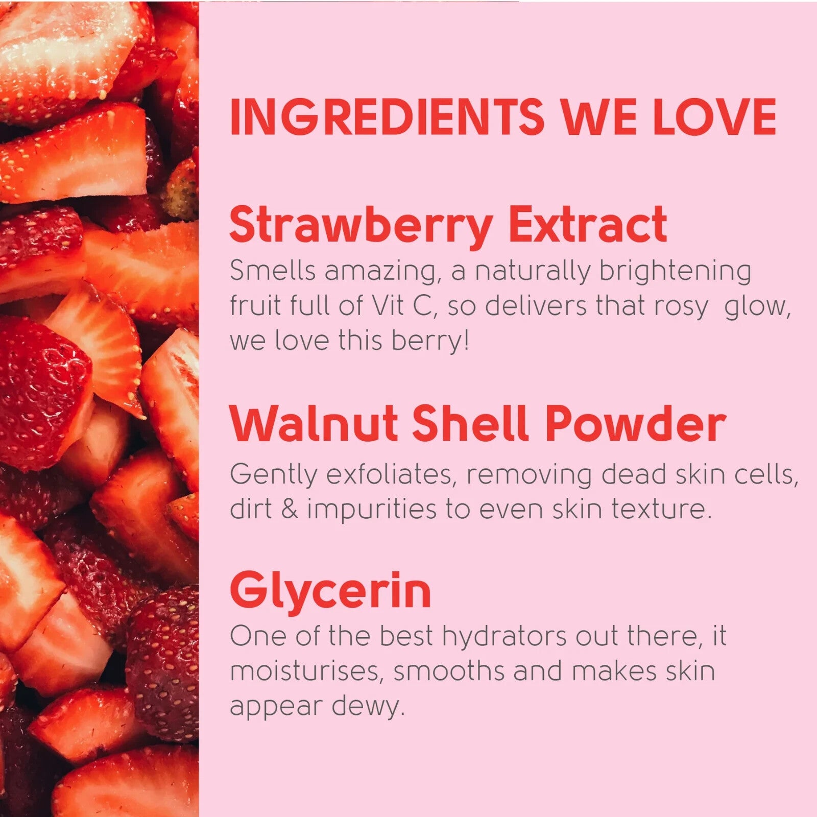 Facefacts Brightening Strawberry Facial Scrub 60ml