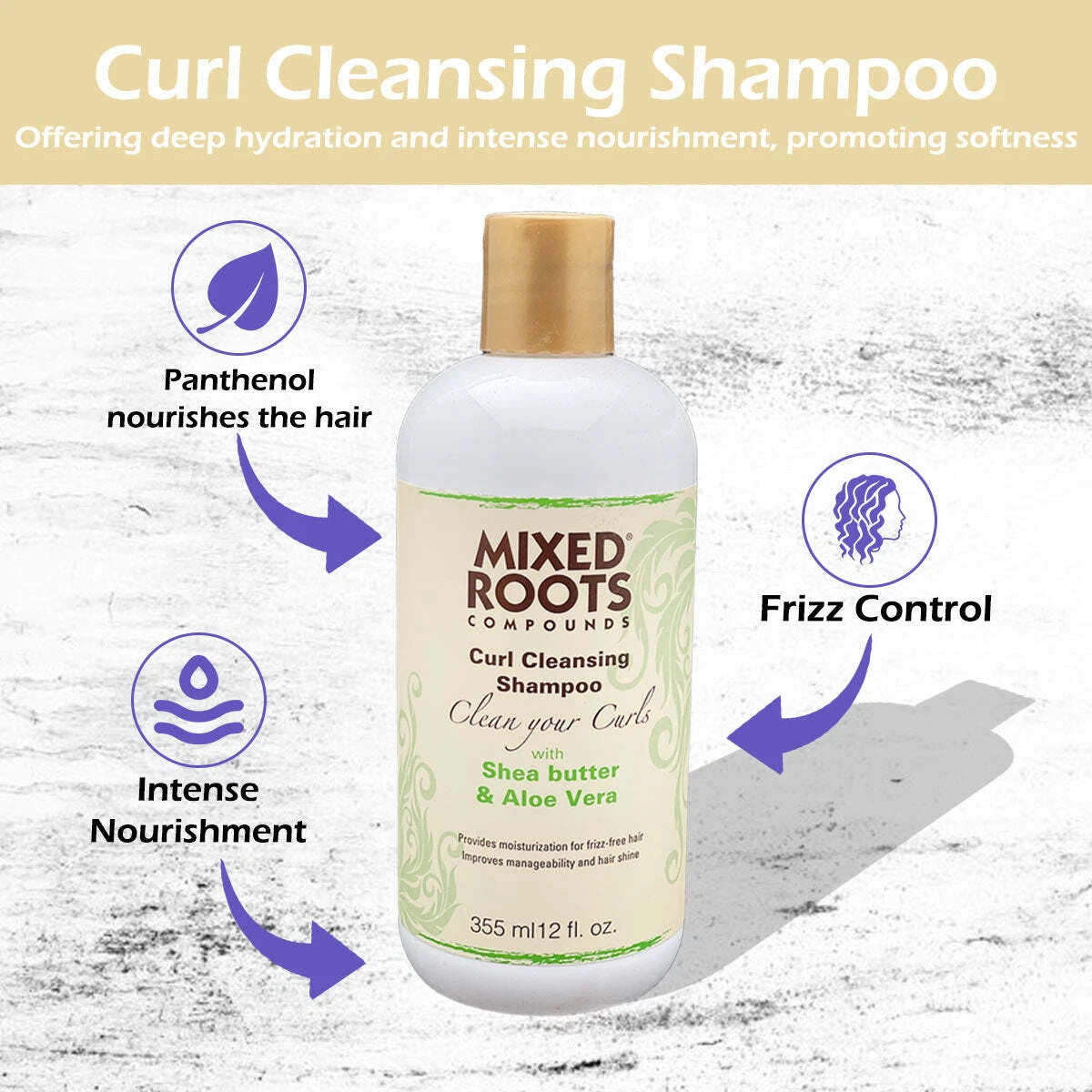 Mixed Roots Deep Cleansing Shampoo 355ml