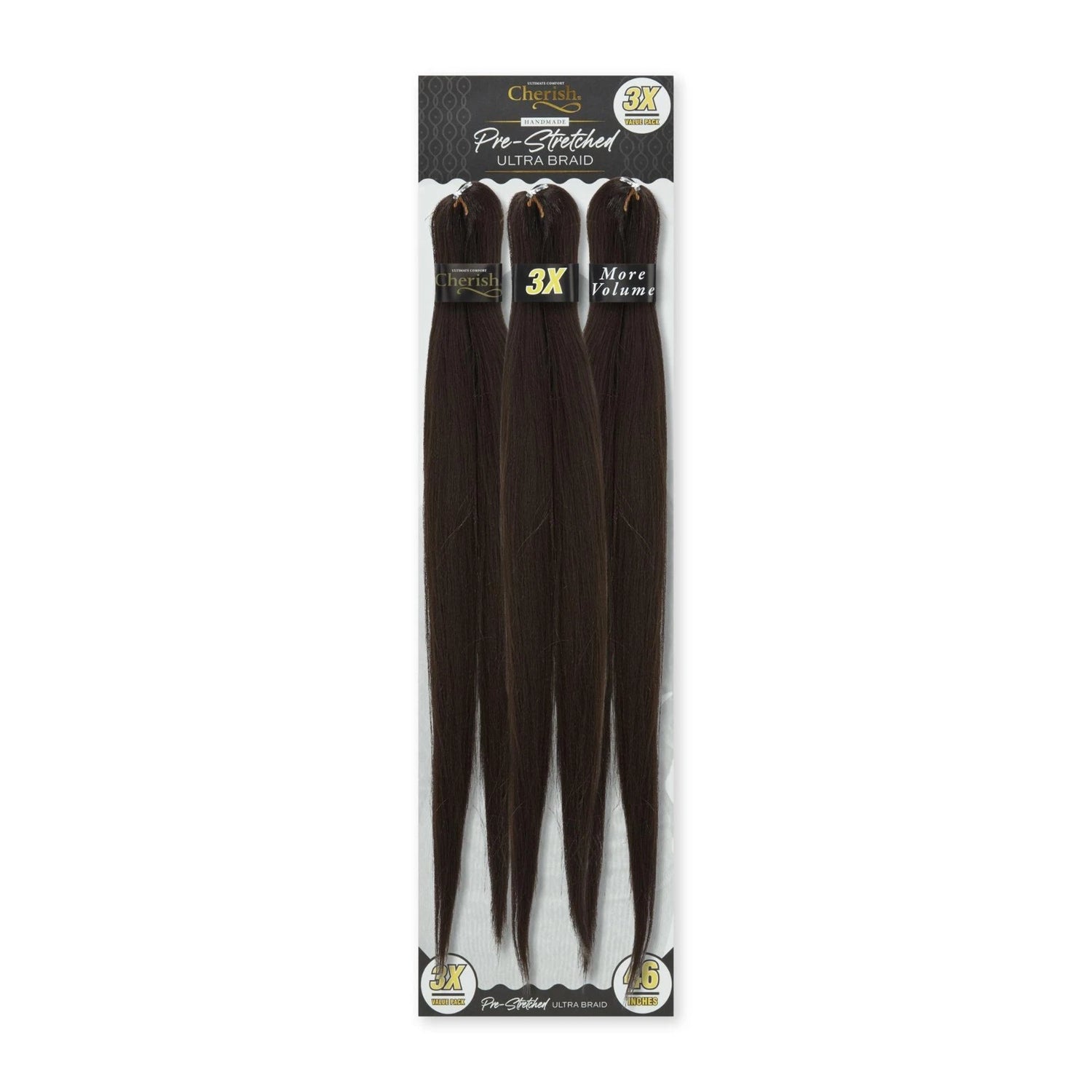Cherish 3x Pre Stretched Ultra Braid Pre-Pulled 46" 3 Pack
