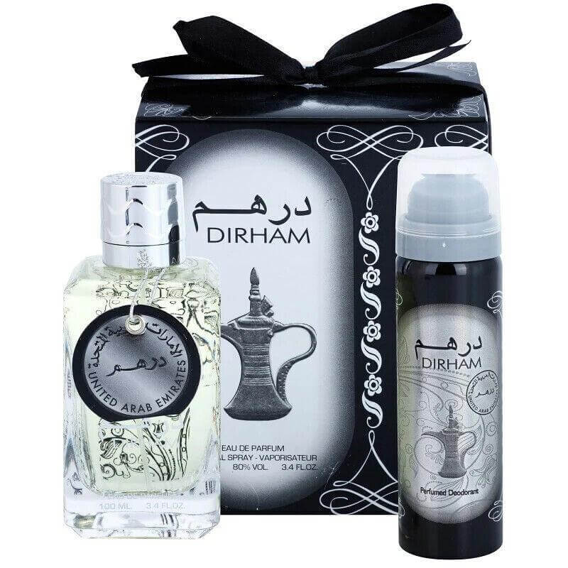 Lattafa Dirham Silver Eau De Parfum 100ml + Perfumed Spray 100ml