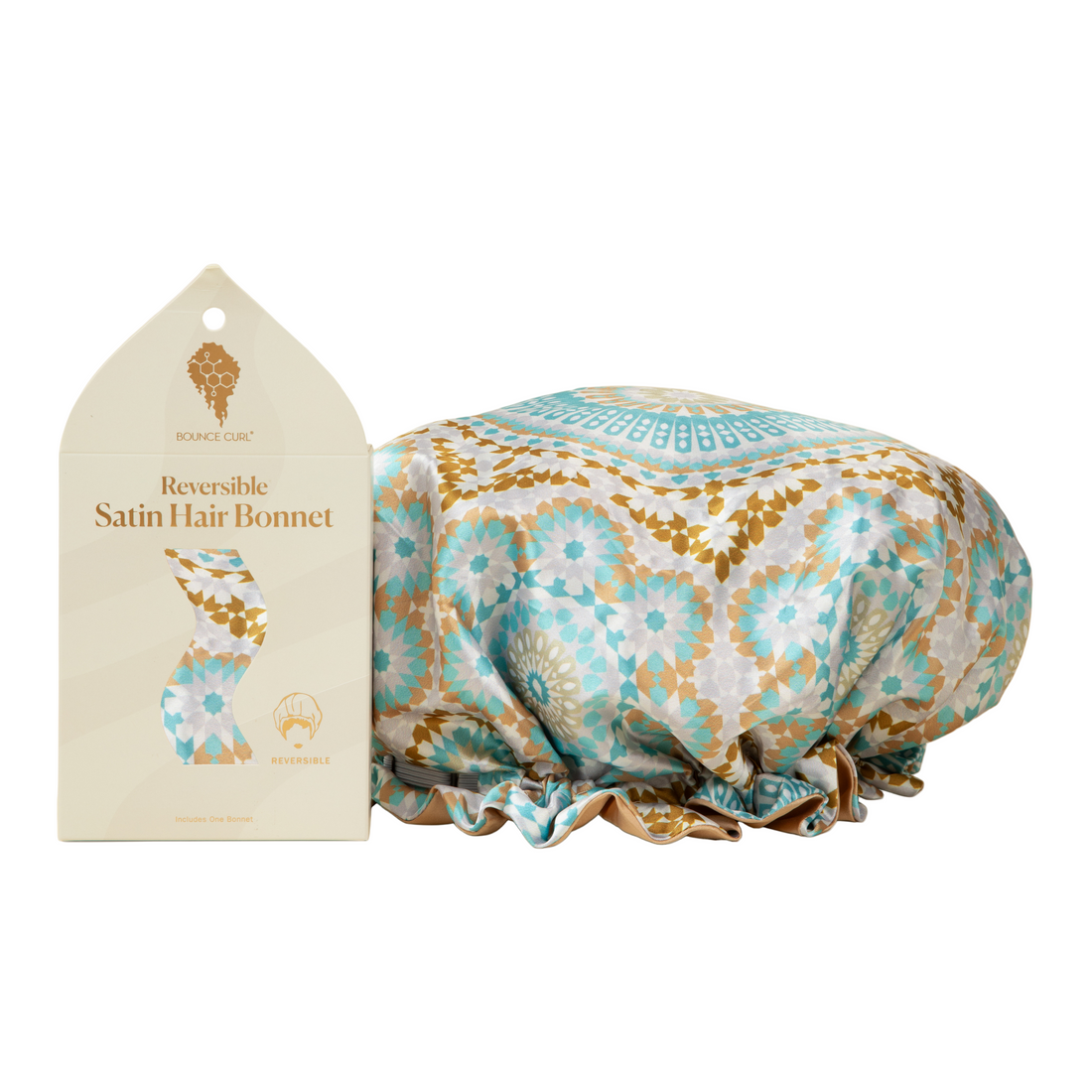 Bounce Curl Reversible Satin Hair Bonnet