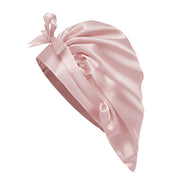 O So Curly Reversible Satin Tie Bonnet - Blush Pink