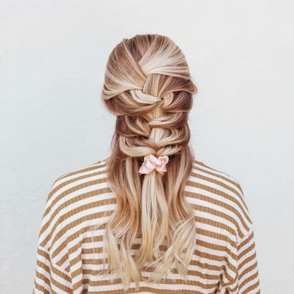 Kitsch Metallic Scrunchies - Blush