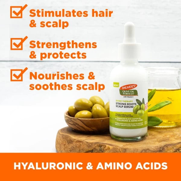 Palmer's Olive Oil Formula Shine Therapy Strong Roots Scalp Serum 1.85oz