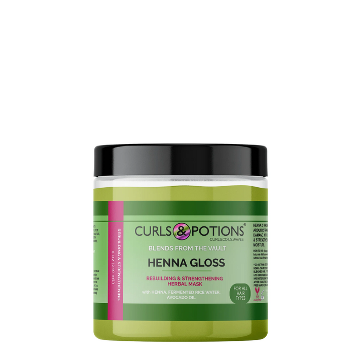 Curls & Potions Blends Rebuilding & Strengthening Henna Gloss 8oz