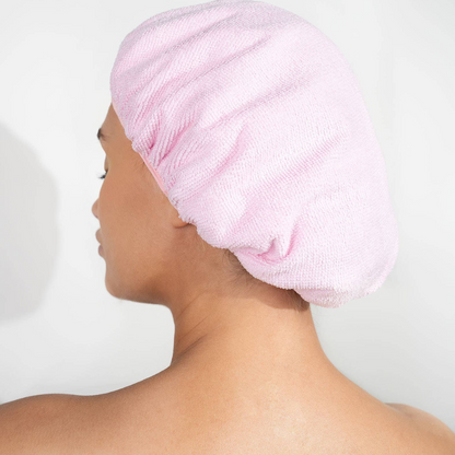 Brushworks Reversible Shower Cap - Leopard Pattern