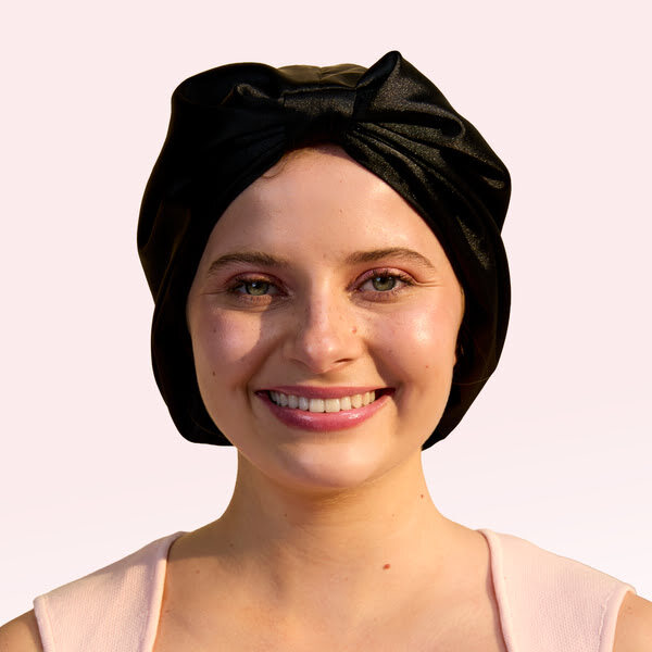 Silver Cloud Hair Wraps Infused with Silver Ions - Black