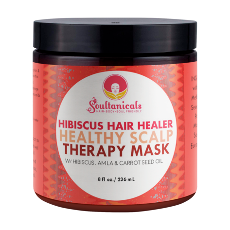 Soultanicals Hibiscus Healer Healthy Scalp Therapy Mask 8oz