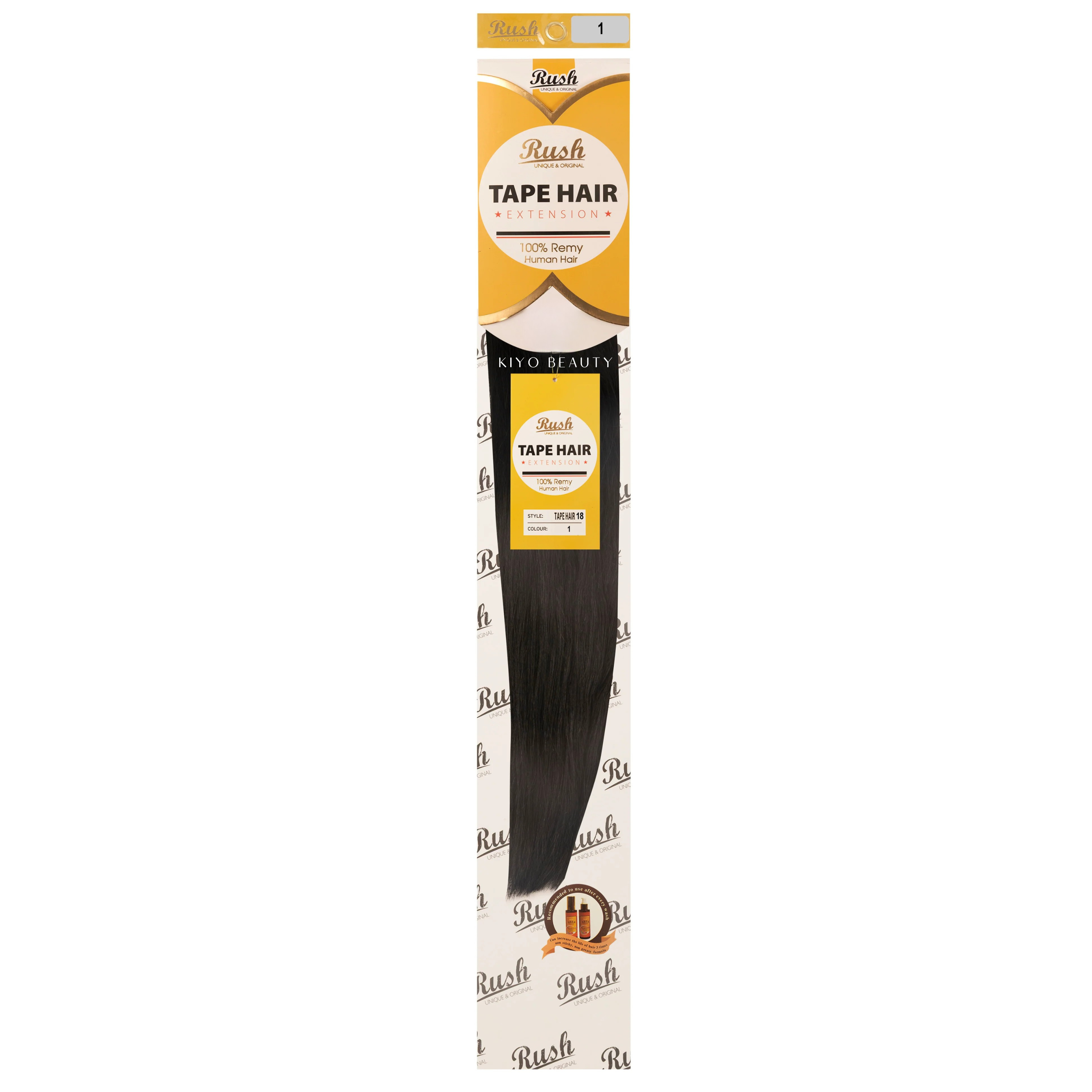 Rush Silky Luxati Human Hair Extension Tape-In 18"