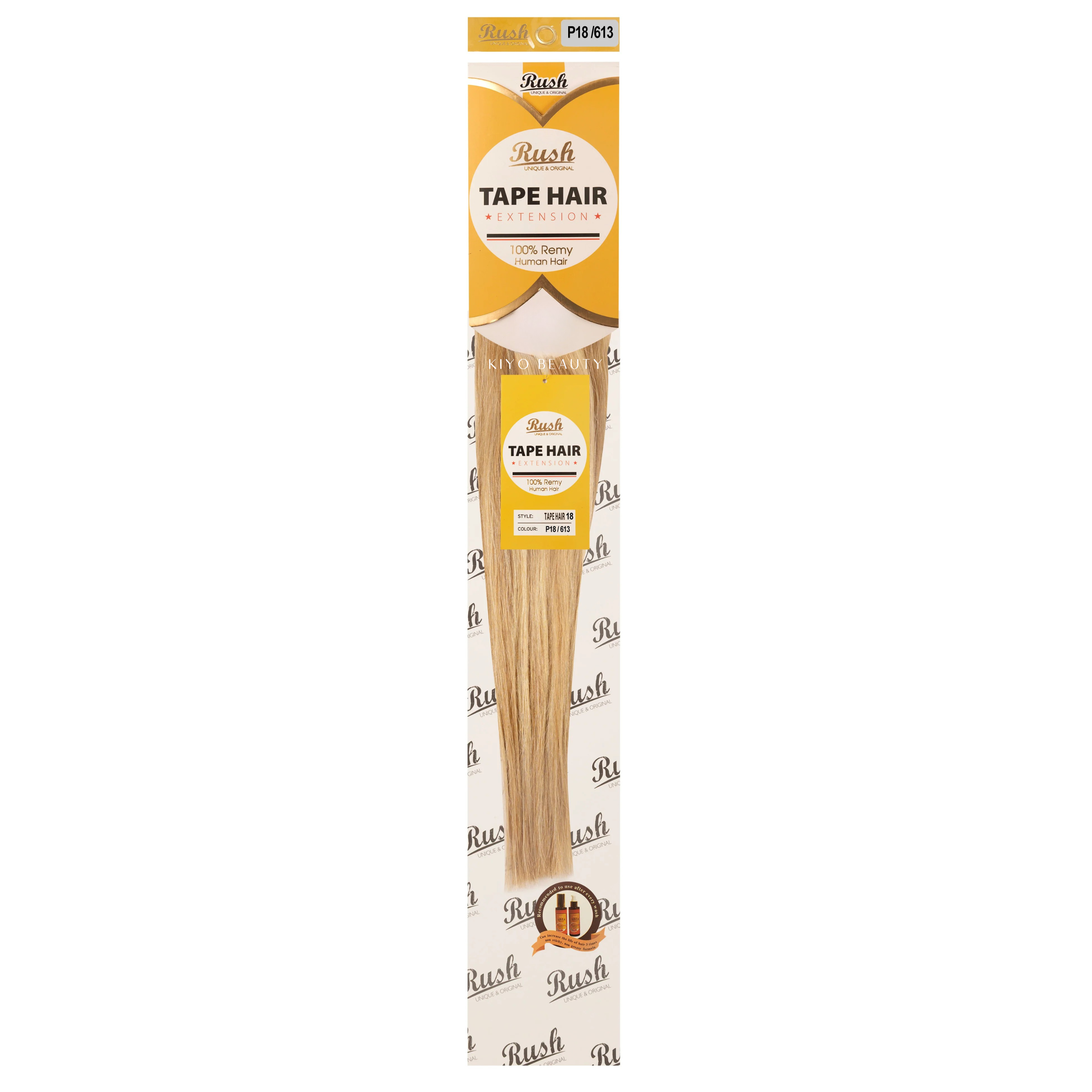 Rush Silky Luxati Human Hair Extension Tape-In 18"